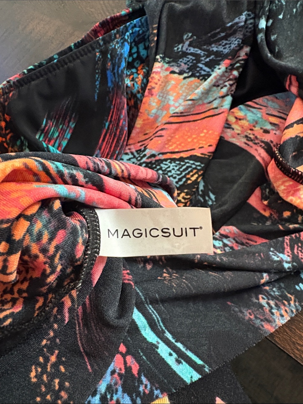 Colorful Abstract Racerback Tankini - Picture 2 of 4